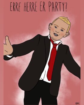 Erre herre er party (A4 Print)