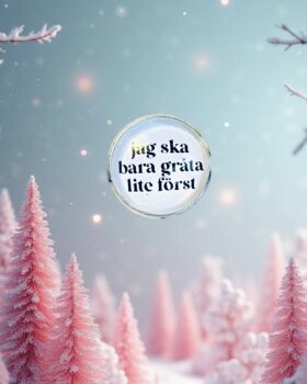 Jag ska bara gråta lite först