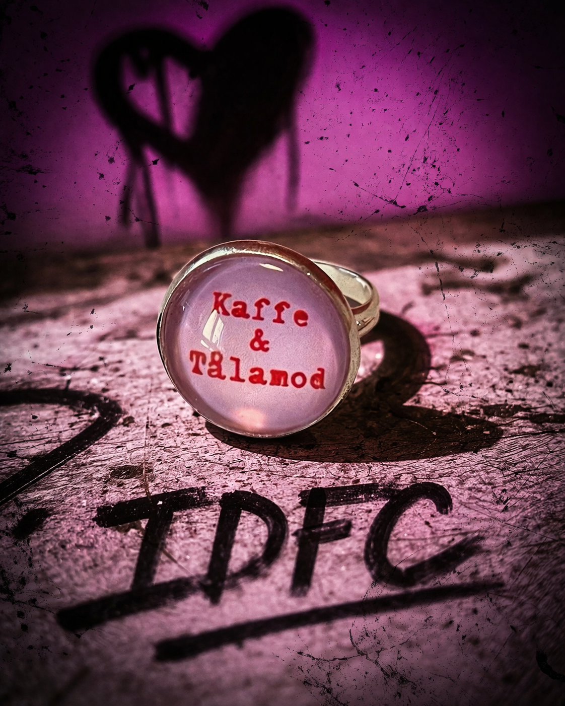 Kaffe och tålamod - rosa/röd - Idanceforcookies