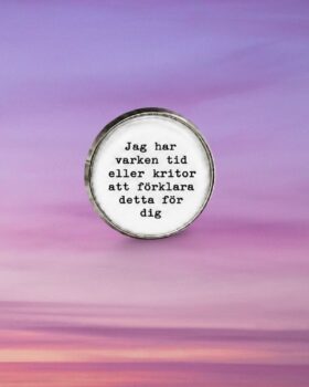 Jag har varken tid eller kritor